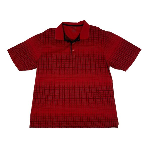 Izod Golf Polo Shirt Men's Size XL Red Short Sleeve 100% Mercerized Cotton - Picture 1 of 9